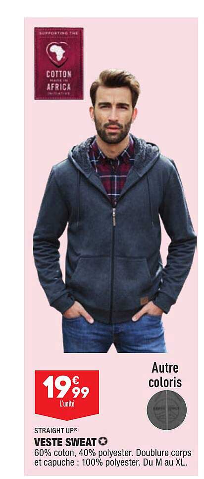 Veste Sweat Straight Up