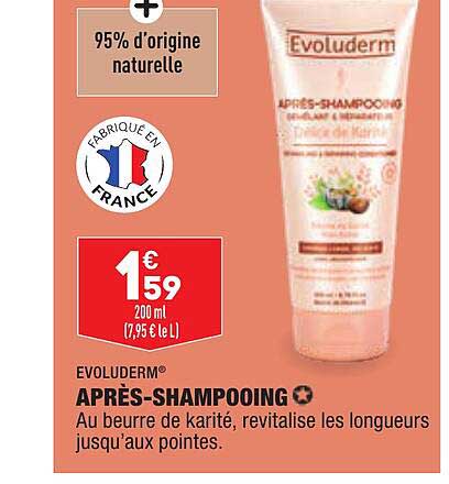 après-shampooing evoluderm