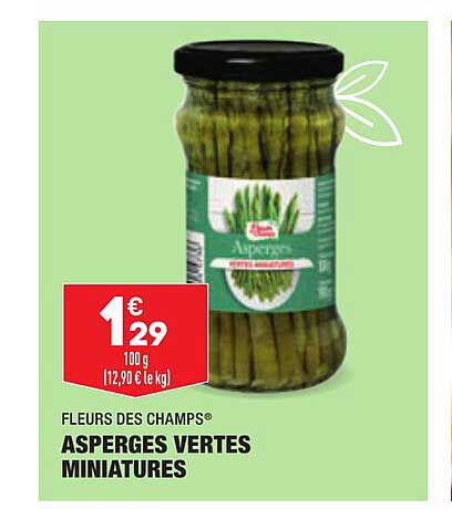 asperges vertes miniatures fleurs des champs