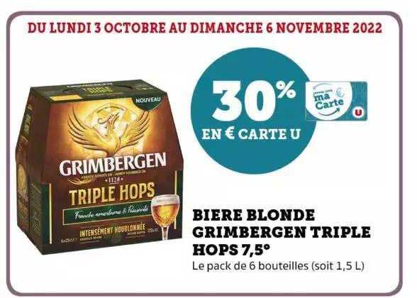 bière blonde grimbergen triple hops 7,5°