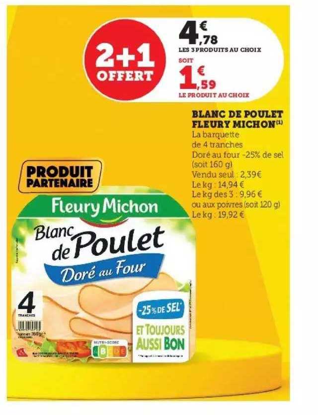 Blanc De Poulet Fleury Michon