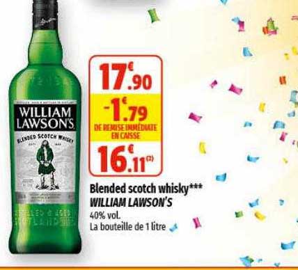 blended scotch whisky william lawson's