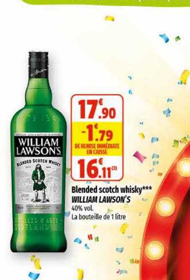 blended scotch whisky william lawson's