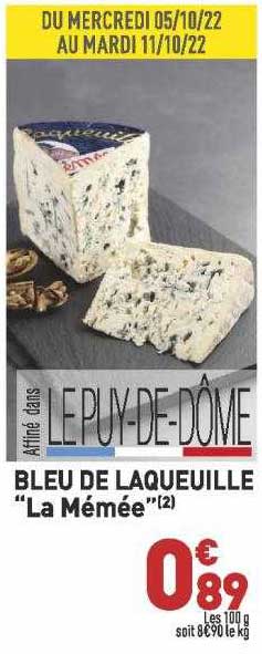 bleu de laqueuille "la mémée"