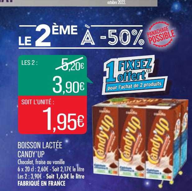 boisson lactée candy'up