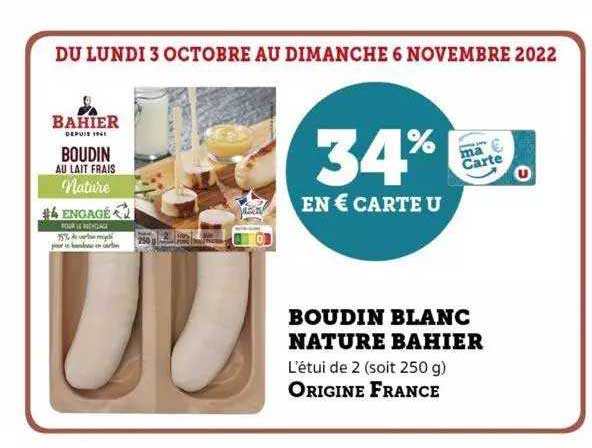 Boudin Blanc Nature Bahier