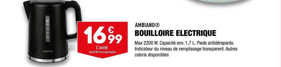 Bouilloire électrique Ambiano