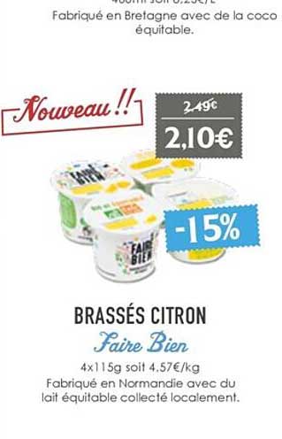 brassés citron faire bien