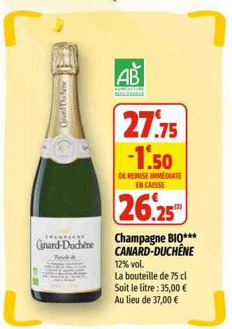 champagne bio canard-duchêne