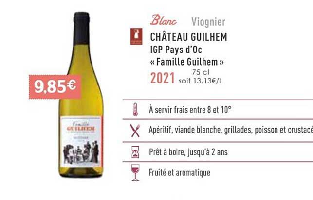 château guilhem igp pays d'oc «famille guilhem» 2021