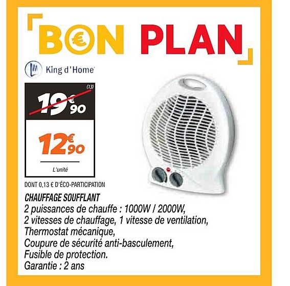 Chauffage Soufflant King D'home