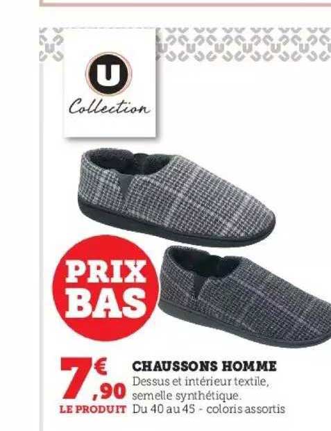 Chaussons Homme U Collection