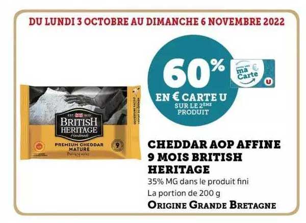 cheddar aop affine 9 mois british héritage