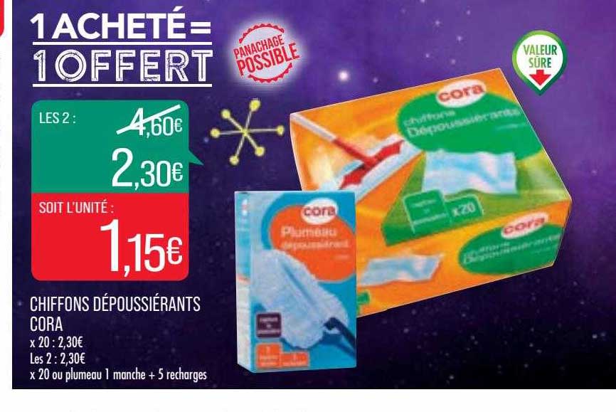 Chiffons Dépoussiérants Cora