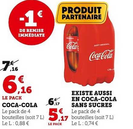 coca-cola existe aussi en coca-cola sans sucres