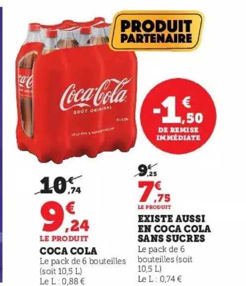 coca cola existe aussi en coca cola sans sucres
