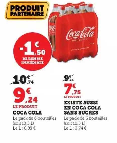 coca cola existe aussi en coca cola sans sucres