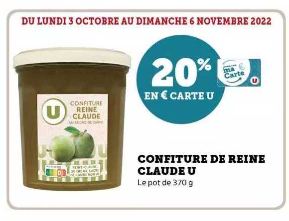 confiture de reine claude u