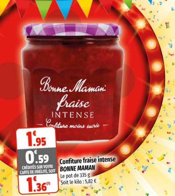 confiture fraise intense bonne maman