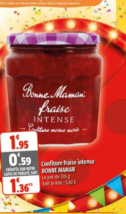 confiture fraise intense bonne maman