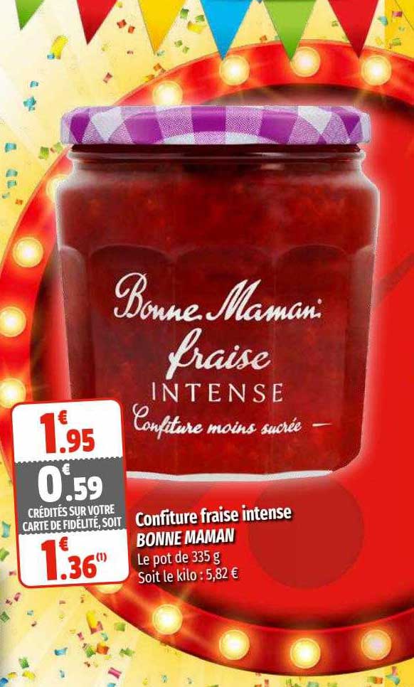 confiture fraise intense bonne maman