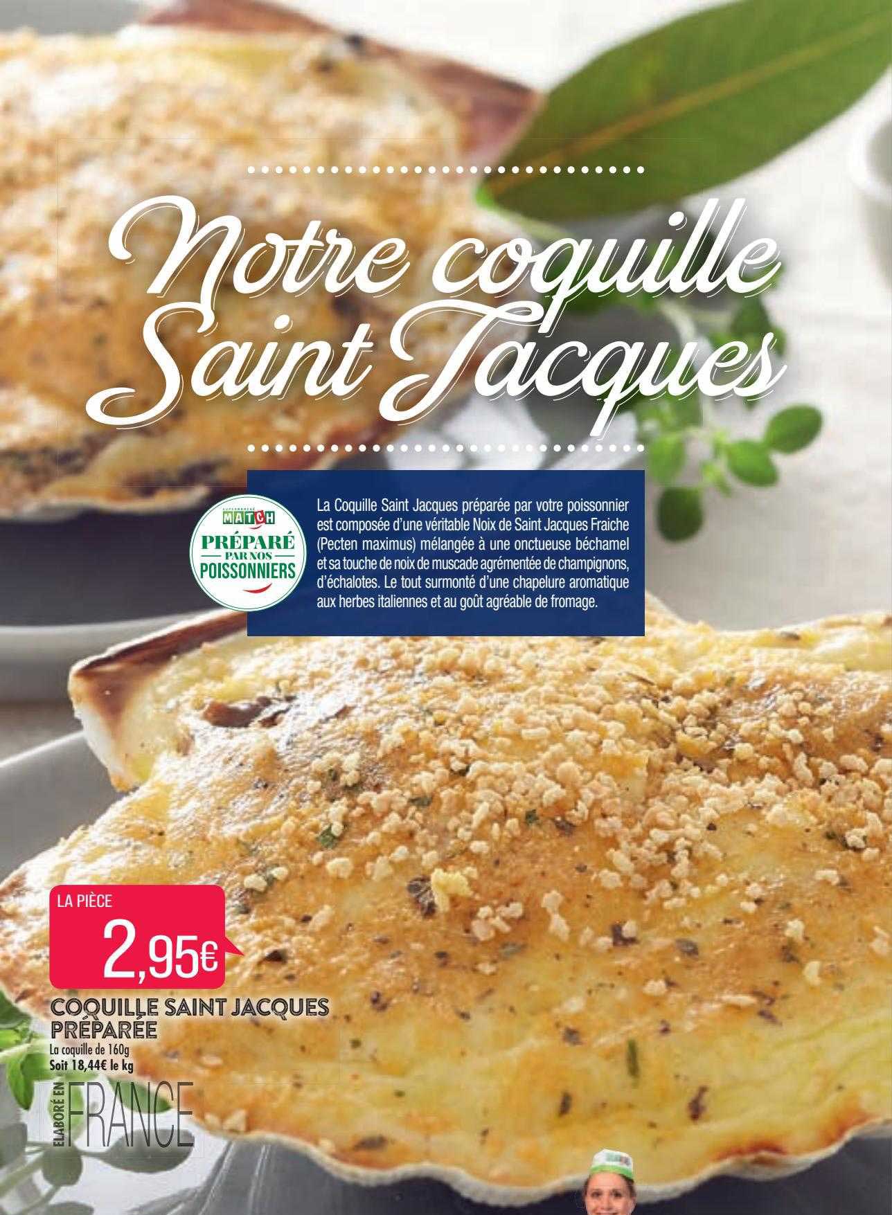 coquille saint jacques préparée