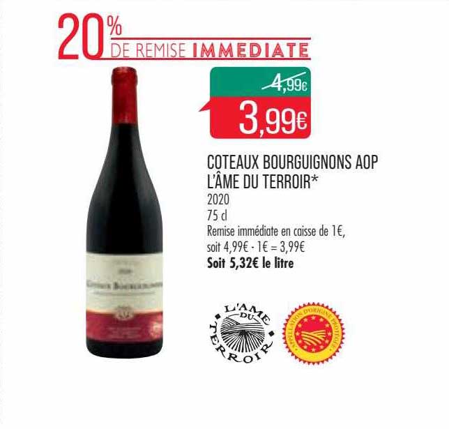 Côteaux Bourguignons Aop L'âme Du Terroir