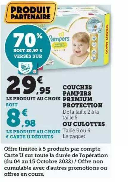Couches Pampers Premium Protection Ou Culottes