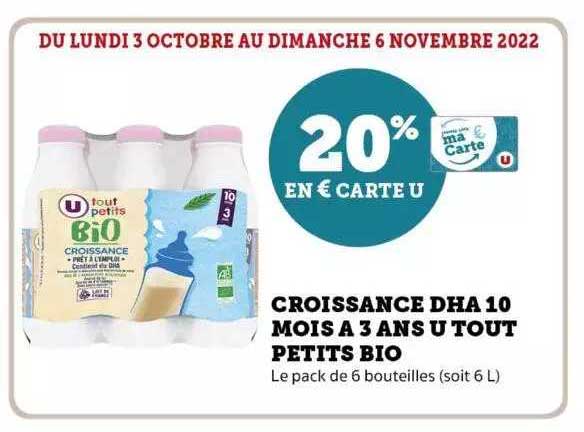 croissance dès 10 mois à 3 ans u tout petits bio