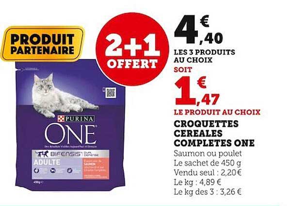 croquettes céréales complètes one