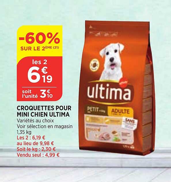Croquettes Pour Mini Chien Ultima