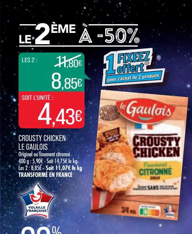 crousty chicken le gaulois