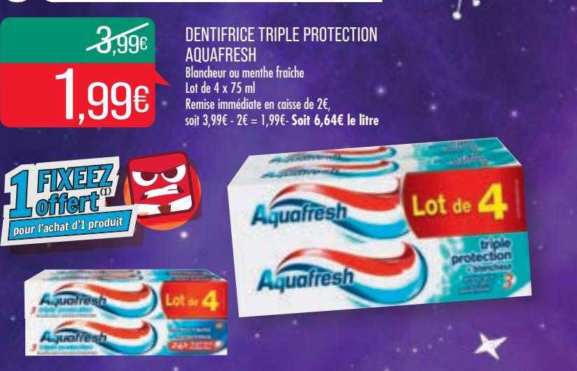Dentifrice Triple Protection Aquafresh