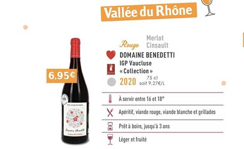 Domaine Benedetti Igp Vaucluse «collection» 2020