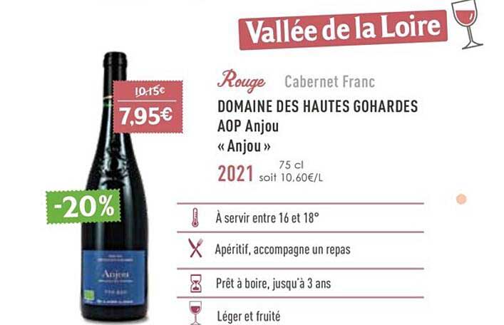 domaine des hautes gohardes aop anjou «anjou» 2021