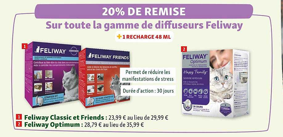 feliway classic et friends, feliway optimum