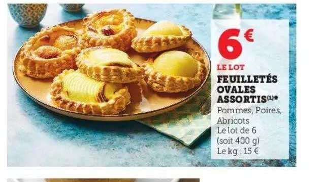 Feuilletés Ovales Assortis