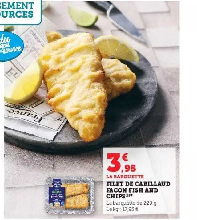 filet de cabillaud façon fish and chips