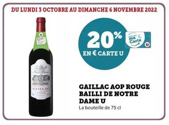 gaillac aop rouge bailli de notre dame u