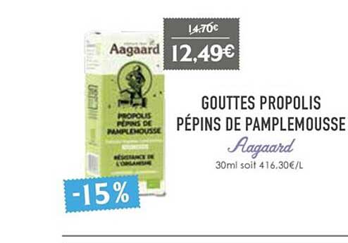 Gouttes Propolis Pépins De Pamplemousse Aagaard