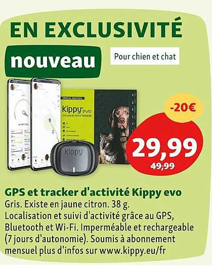 gps et tracker d'activité kippy evo