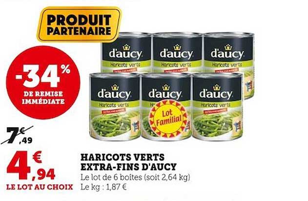 haricots verts extra-fins d'aucy