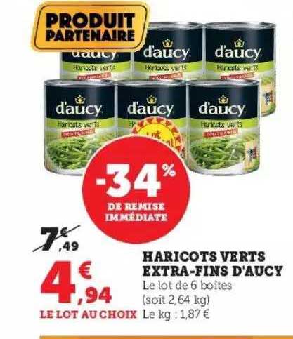 haricots verts extra-fins d'aucy