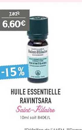 huile essentielle ravintsara saint-hilaire