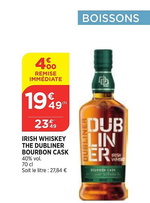 irish whiskey the dubliner bourbon cask