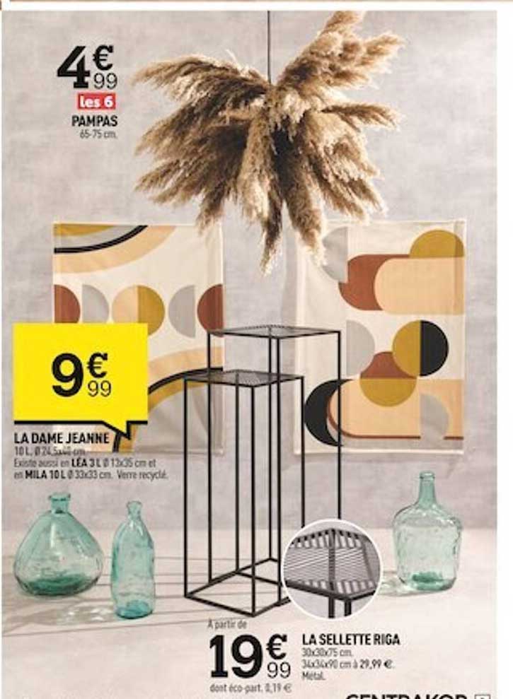 pampas, la dame jeanne, la sellette riga