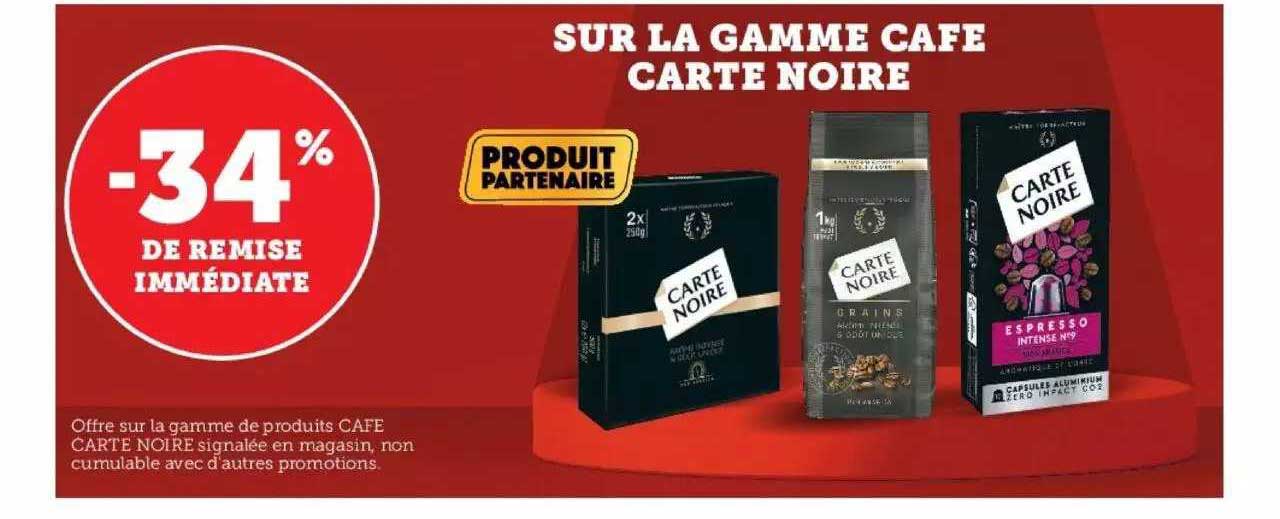 La Gamme Café Carte Noire