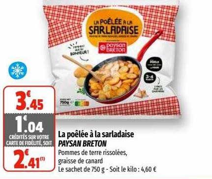 la poêlée à la sarladaise paysan breton