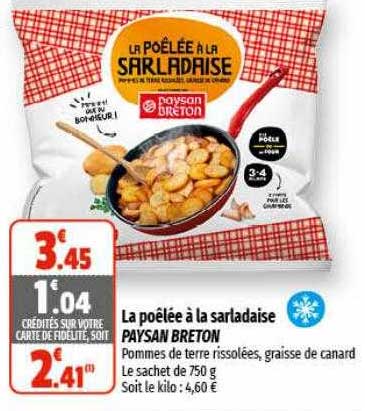 la poêlée à la sarladaise paysan breton