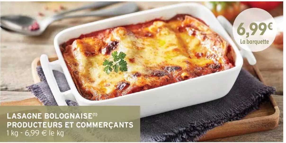 lasagne bolognaise producteurs et commerçants